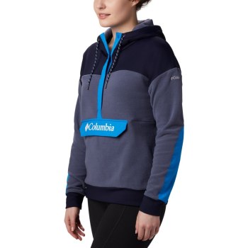 Dámské Mikiny Columbia Exploration Fleece Anorak Tmavě Blankyt DZRWML481